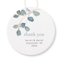 Merci Mariage bleu clair simple