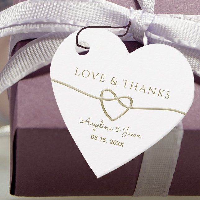 Étiquettes Cadeau Merci Mariage or simple (Créateur téléchargé)