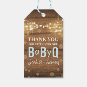 Étiquettes-cadeau Merci mixte d'étiquette de cadeau de baby shower