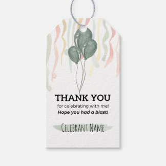 Étiquettes-cadeau Merci pour célébrer avec moi Favor Tag