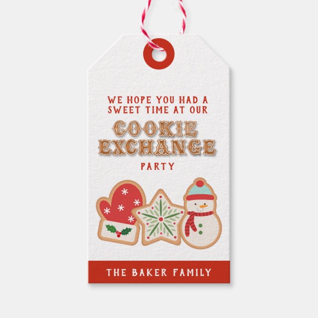 Étiquettes-cadeau Merci pour être si doux | Christmas Cookie Gi (Devant)