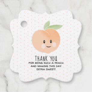 Étiquettes Cadeau Merci Pour Être Une Telle Peach Favoriser Les Tags
