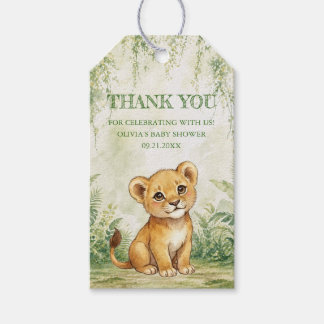 Étiquettes-cadeau Merci pour la Baby Shower Thème Jungle Tropicale S