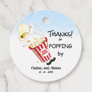Étiquettes Cadeau Merci pour Popping By Popcorn Event