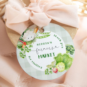 Étiquettes Cadeau Merci pour visiter Farmers marché anniversaire