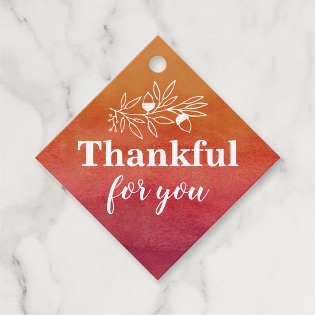 Étiquettes Cadeau Merci Pour Vous Parti Engagement Mariage de automn (Devant)