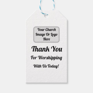 Étiquettes-cadeau Merci Pour WorshIping Avec Nous Aujourd'Hui