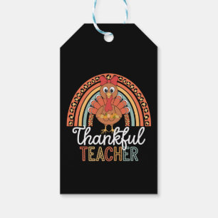 Étiquettes-cadeau Merci Professeur Béni Thanksgiving School