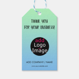 Étiquettes-cadeau Merci professionnel élégant Dégradé personnalisé