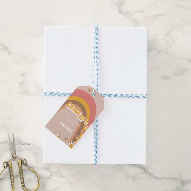 Étiquettes-cadeau Merci super Favor merci Balises cadeaux (Avec de laficelle)