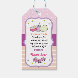 Étiquettes-cadeau Merci Tag Fête de bois Anniversaire Sommeil sur PJ