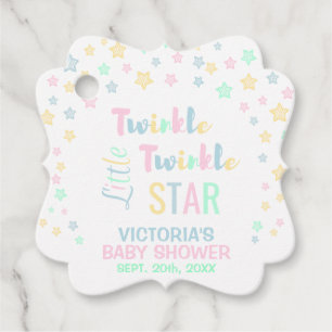 Étiquettes Cadeau Merci Twinkle Twinkle Little Star Baby shower