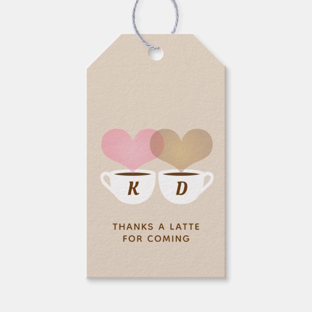Étiquettes-cadeau Merci Un Dernier Mariage Personnalisé Monogramme I (Devant)