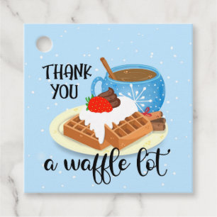 Étiquettes Cadeau merci un lot de gaufres enseignant cadeau volontai