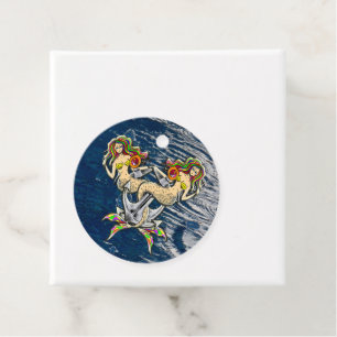 Étiquettes Cadeau Mermaids - Design nautique pour les amoureux des o