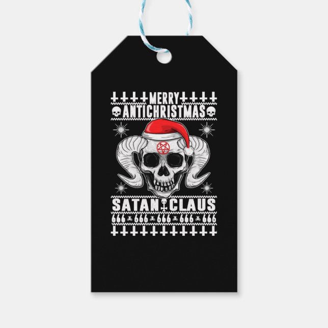 Étiquettes-cadeau Merry Antichristmas (Devant)