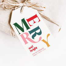 Merry & Bright Colorful Retro Christmas