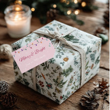 Merry & Bright | Stylish Holiday Gift Tag