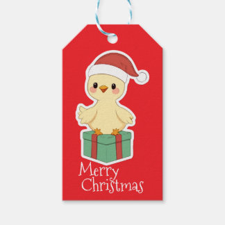 Étiquettes-cadeau Merry Christmas Chicken