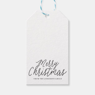 Étiquettes-cadeau MERRY CHRISTMAS Fête Noël Tags cadeaux