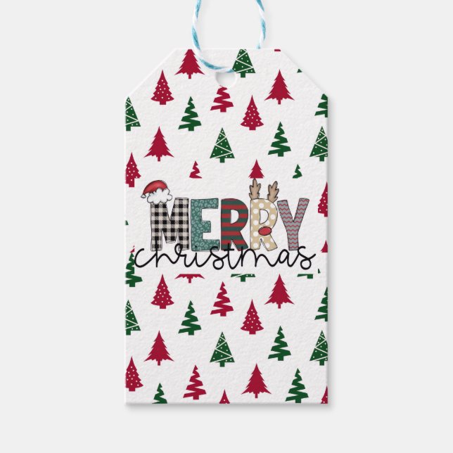 Étiquettes-cadeau “MERRY Christmas” Gift Tag  (Devant)