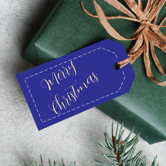 Étiquettes-cadeau Merry Christmas Gifts Custom Name Minimalist