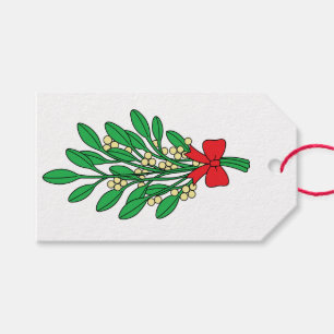 Étiquettes-cadeau Merry Christmas Mistletoe