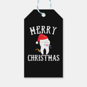 Étiquettes-cadeau Merry Christmas Tooth Doctor dential