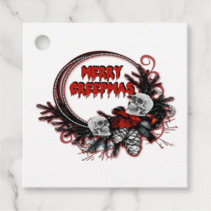 Étiquettes Cadeau Merry Creepmas Christmas Favoriser Cadeau Tags Hor