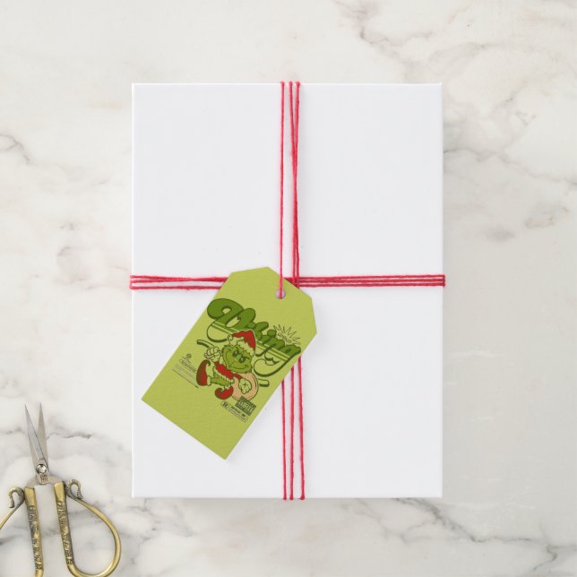 Étiquettes-cadeau 💚 merry grinchmas | Funny Christmas Tee | (Avec de la ficelle)
