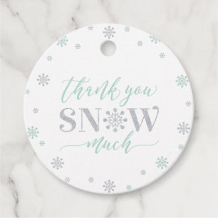 Étiquettes Cadeau Merveilleux remerciements pour une fête hivernale