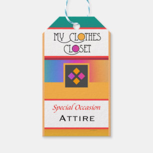Étiquettes-cadeau Mes vêtements, vêtements, occasion spéciale Hang T