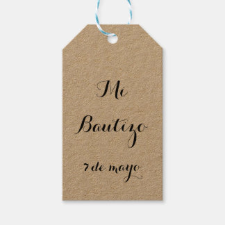 Étiquettes-cadeau Mi Bautizo préférez les balises