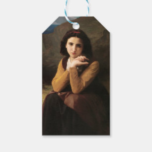 Étiquettes-cadeau Mignon Innocence d'une adolescente, Bouguereau