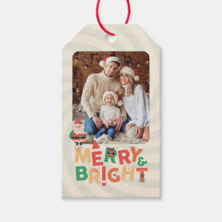 Étiquettes-cadeau mignon rétro amis famille fête