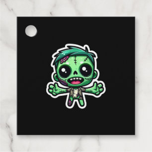Étiquettes Cadeau Mignonne, drôle de zombie