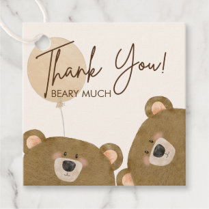 Étiquettes Cadeau Mignonne Ours Nous Pouvons Attendre Baby shower Se