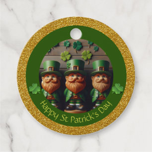Étiquettes Cadeau Miniature Leprechaun St Patrick's Day Merci RFT06