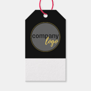 ÉTIQUETTES-CADEAU MINIMALISER BLACK BUSINESS COMPANY LOGO PRIX TAG