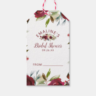 Étiquettes-cadeau Mistletoe Manor hiver nuptiale affichage douche