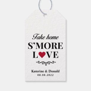 Étiquettes-cadeau Modern S’more Love Mariage Tags cadeaux