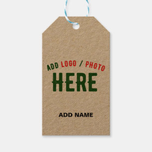 ÉTIQUETTES-CADEAU MODERNE ET MODERNE PERSONNALISABLE BROWN VÉRIFIÉ