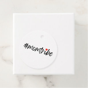 Étiquettes Cadeau #MomTribe Motherhood Script de la Fête des mères