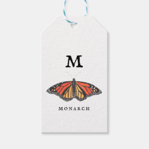 Étiquettes-cadeau Monarque "M"