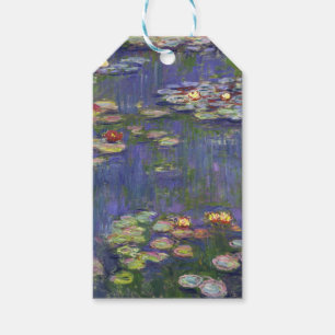 Étiquettes-cadeau Monet Water Lilies Chef-d'oeuvre Peinture