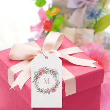 Monogramme à l'aquarelle florale – Initiale person