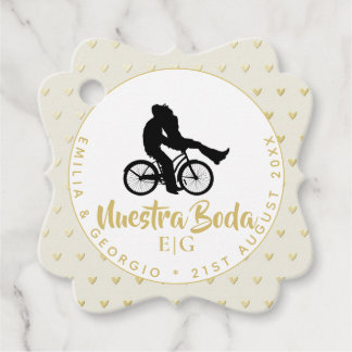 Étiquettes Cadeau Monogramme Nuestra Boda Espagnol Mariage Cadeau Fa