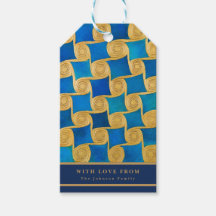 Monogramme personnalisé de l'Égypte ancienne bleu