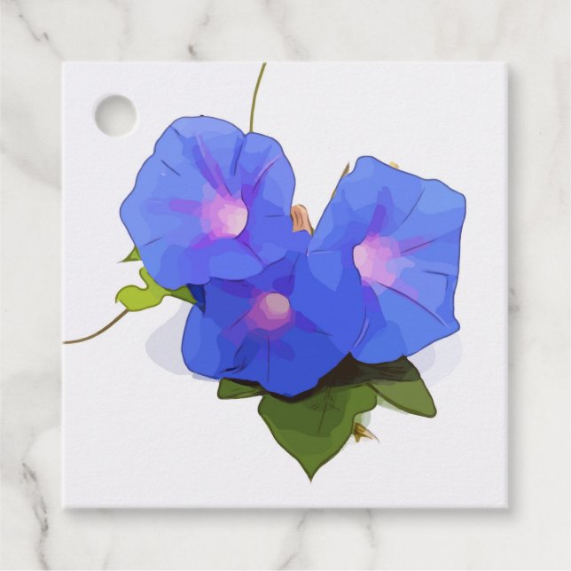 Étiquettes Cadeau Morning Glory flower (Devant)
