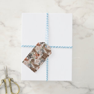 Étiquettes-cadeau Motif animal de forêt